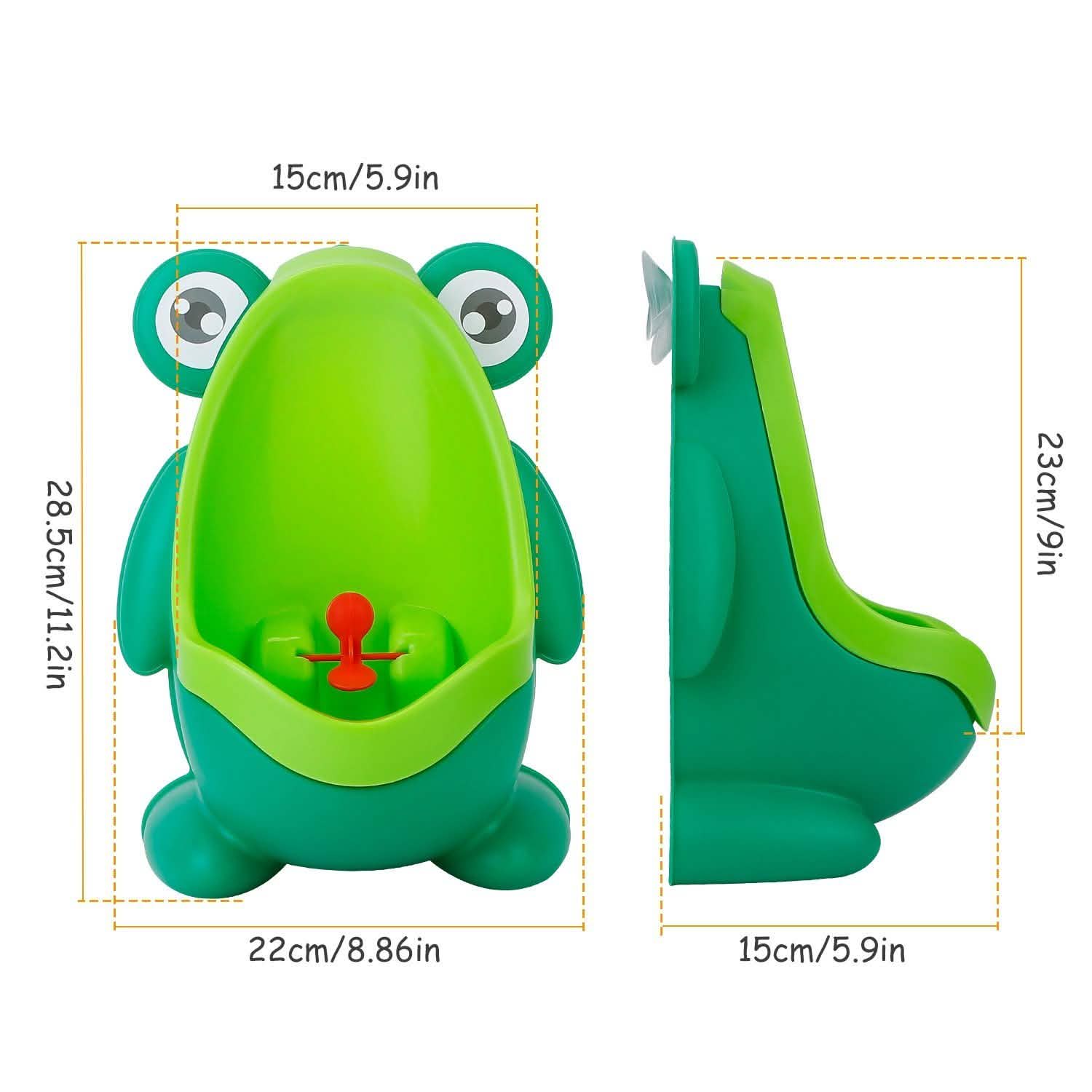 Pot urinoir d'apprentissage grenouille avec cible amusante pour enfants