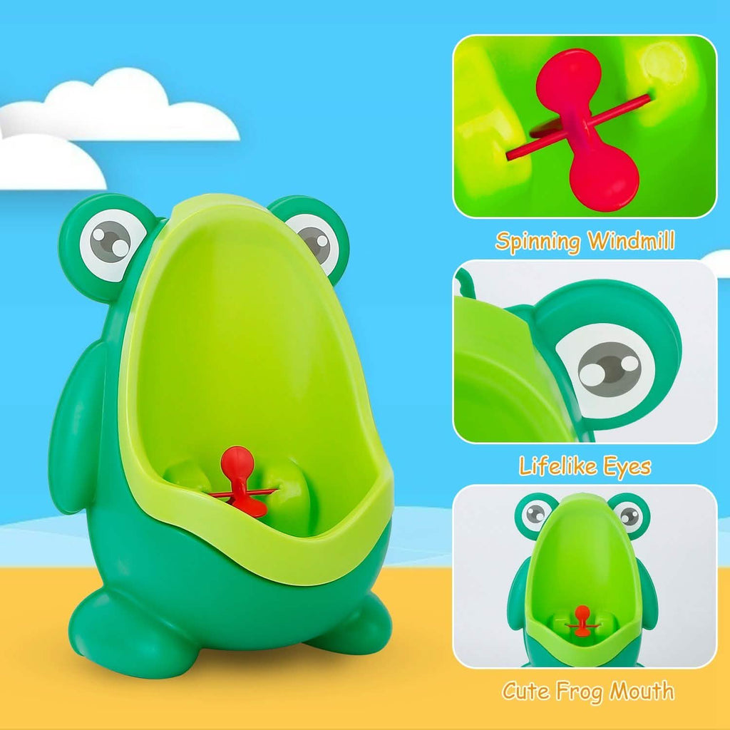 Pot urinoir d'apprentissage grenouille avec cible amusante pour enfants