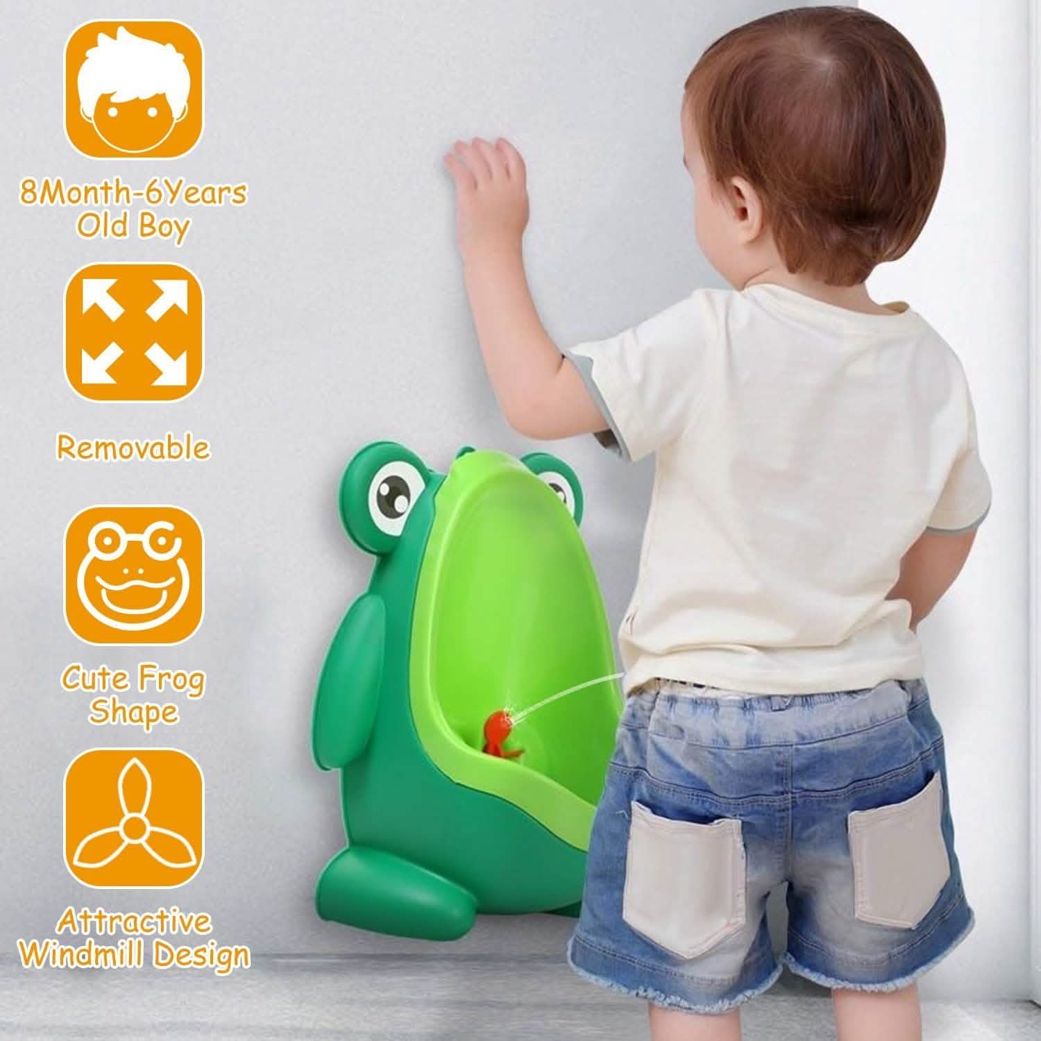 Pot urinoir d'apprentissage grenouille avec cible amusante pour enfants