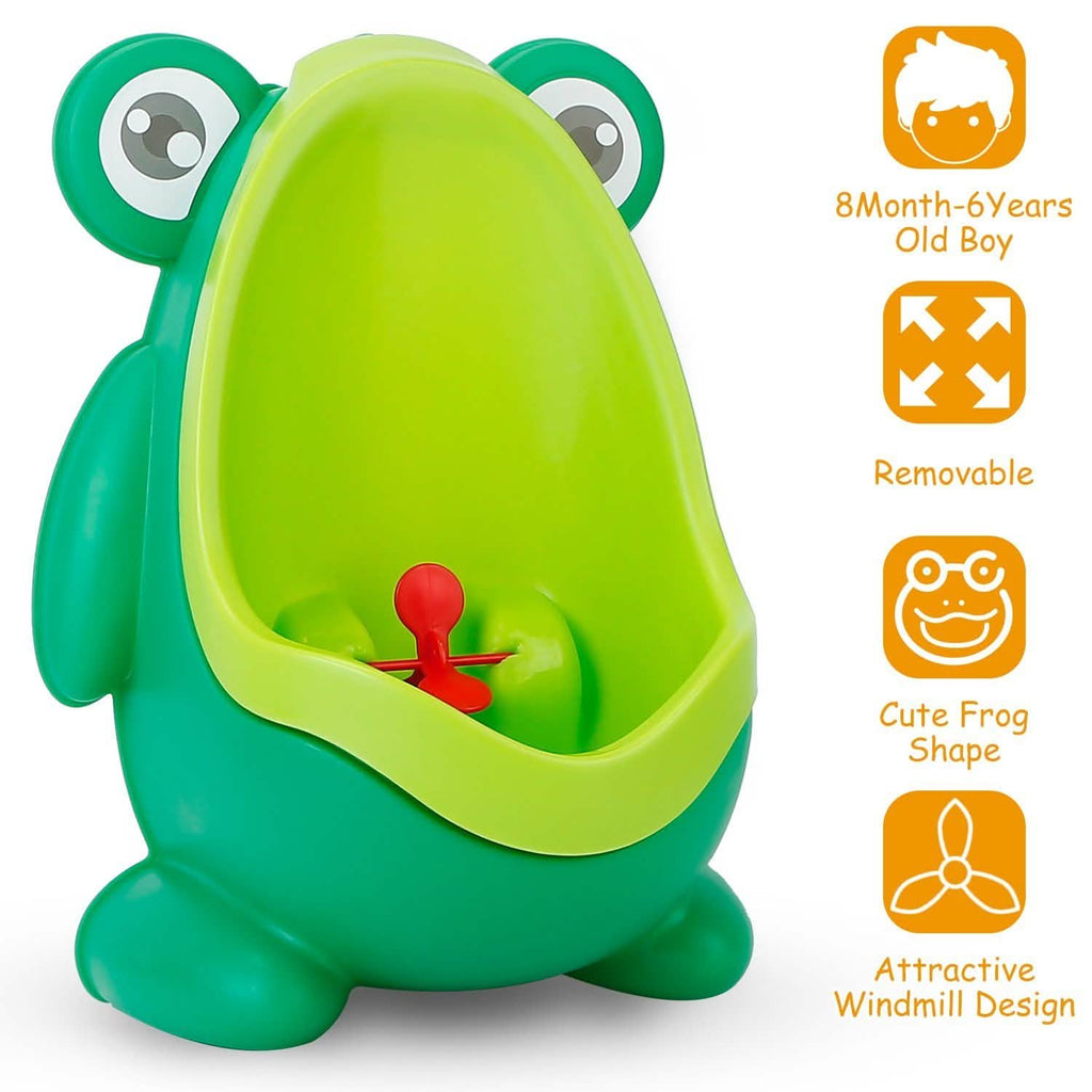 Pot urinoir d'apprentissage grenouille avec cible amusante pour enfants
