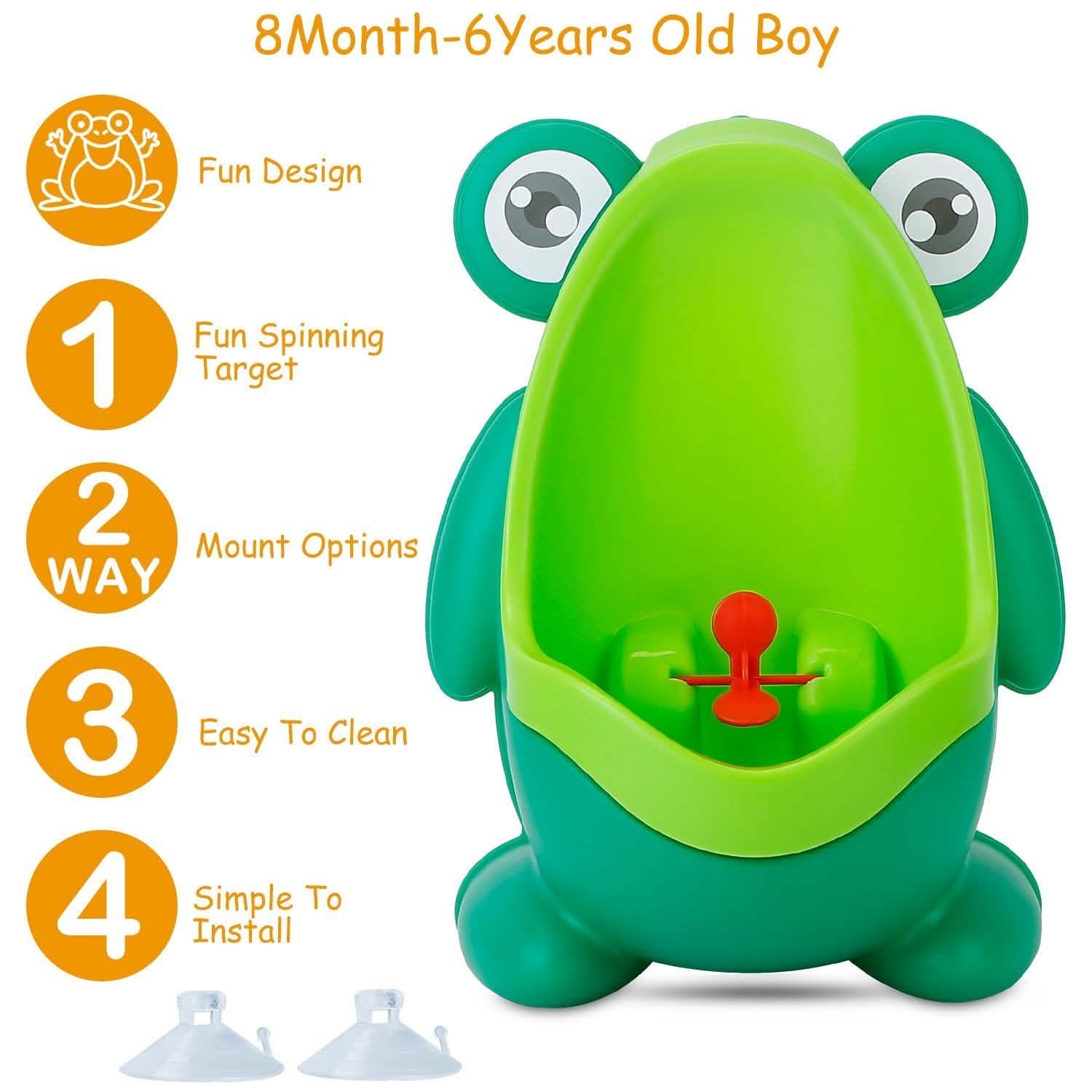 Pot urinoir d'apprentissage grenouille avec cible amusante pour enfants