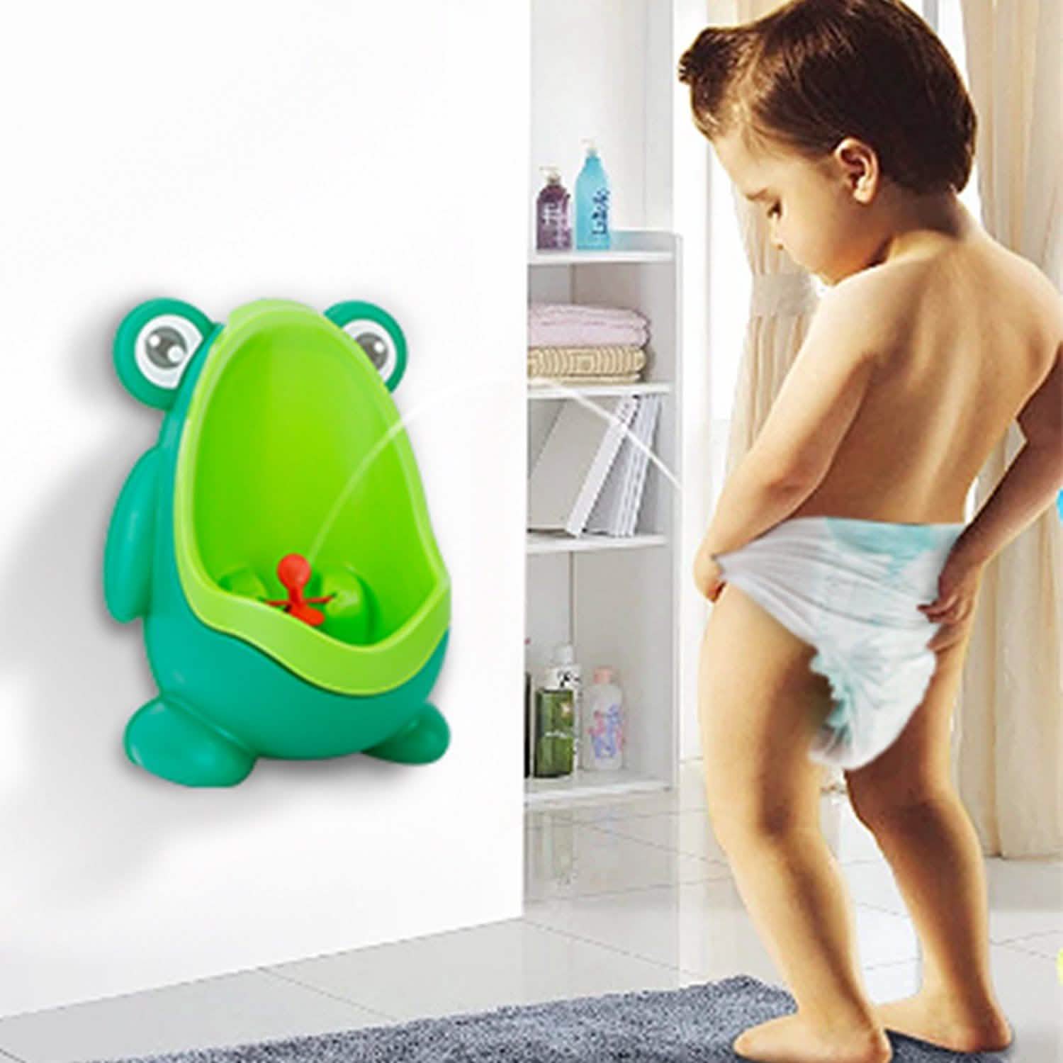 Pot urinoir d'apprentissage grenouille avec cible amusante pour enfants