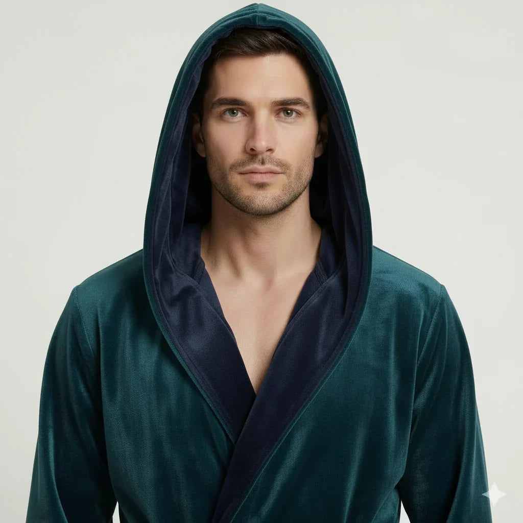Men’s Robe with Hood – Ultra-Soft Plush Comfort for Everyday Use
