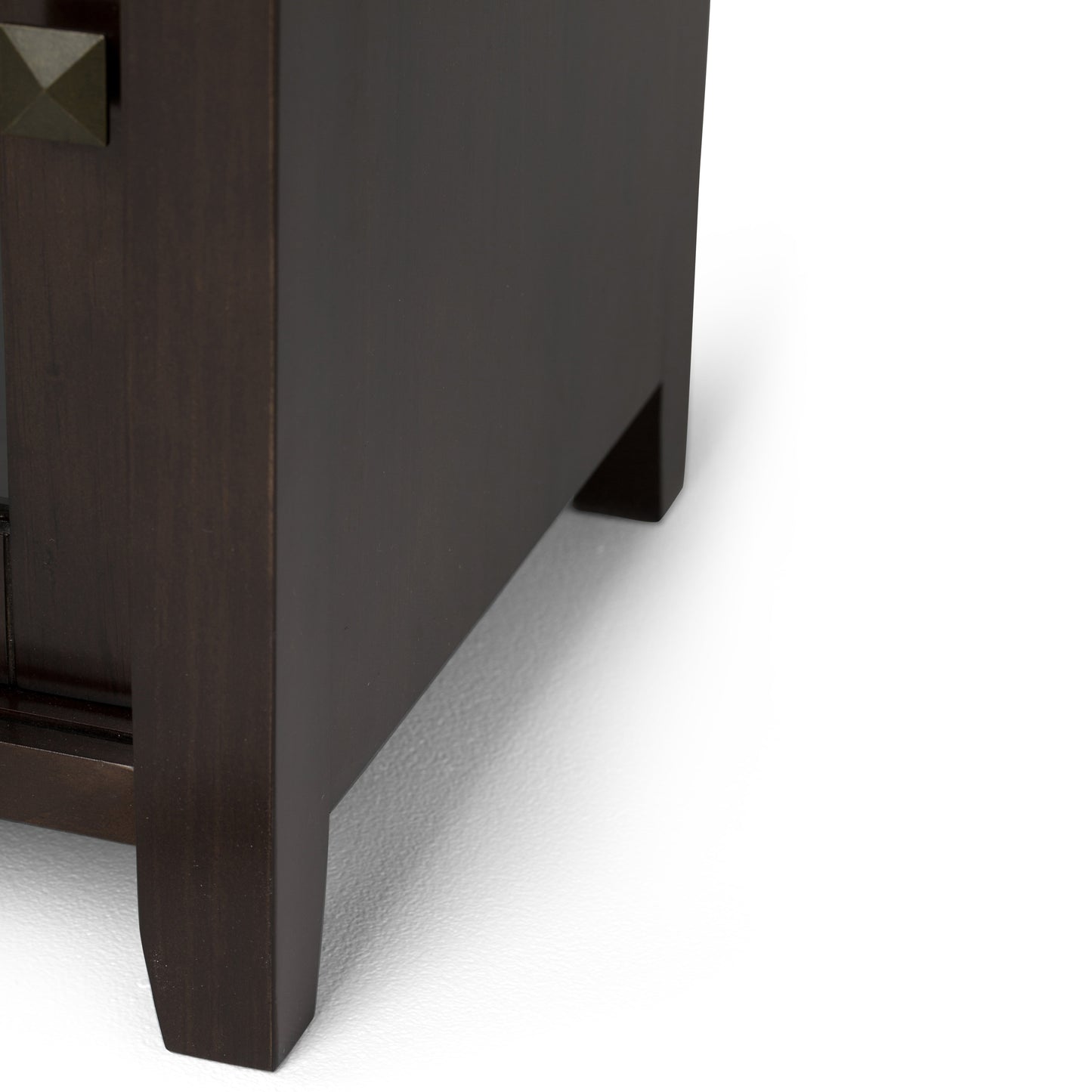 Cosmopolitan 48 Inch Wide Solid Wood TV Stand in Mahogany