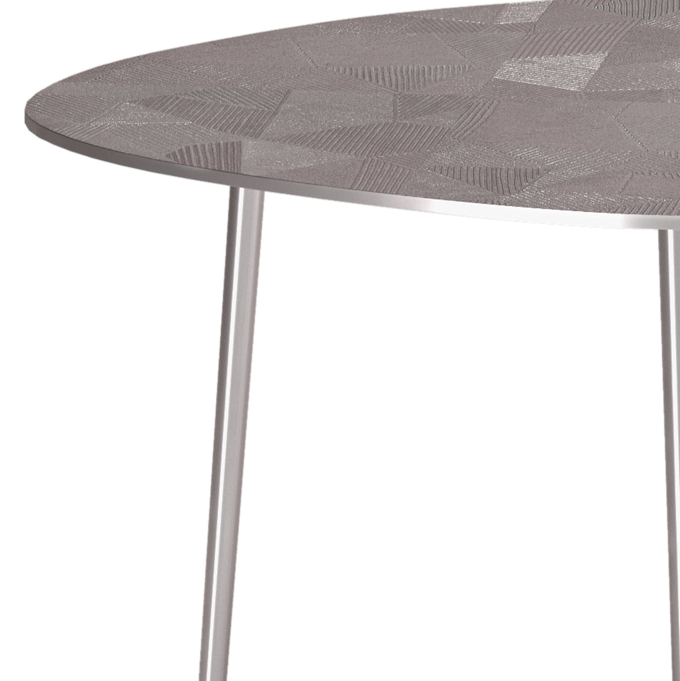 Shelton 2 Piece Metal Nesting Table - Nickel