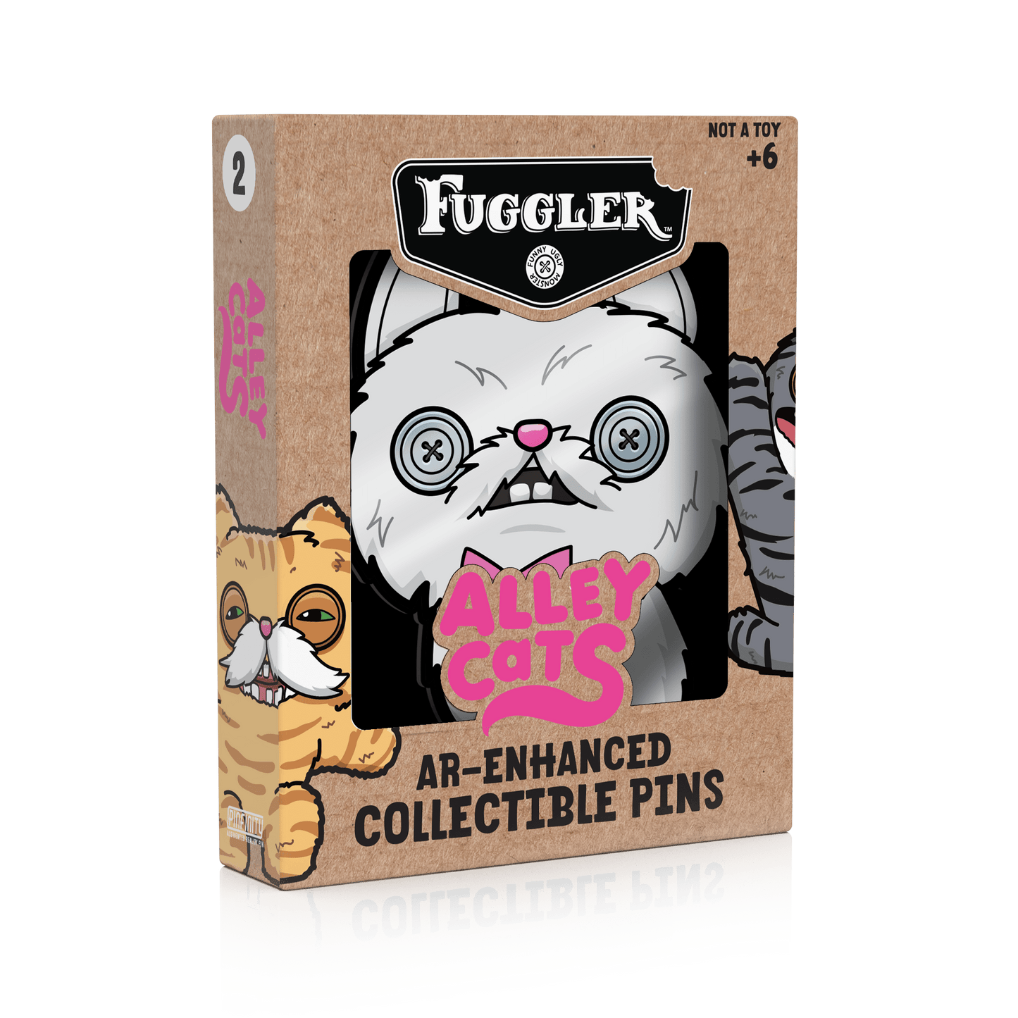 Fuggler - Alley Cats Cheezee (Cream) AR Pin