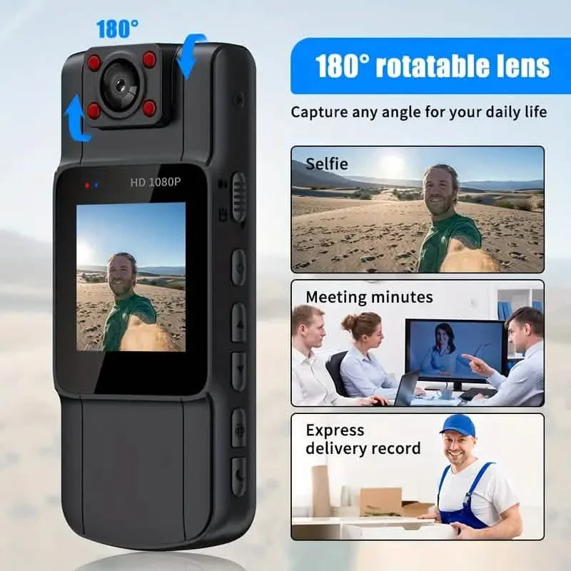Full 1080P Police Body Camera With Clip