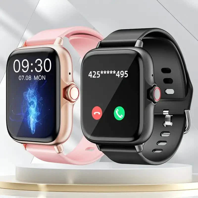 Full Touch Screen Smart Watch with Activity Tracker, Call & Message Functions, Pedometer & More