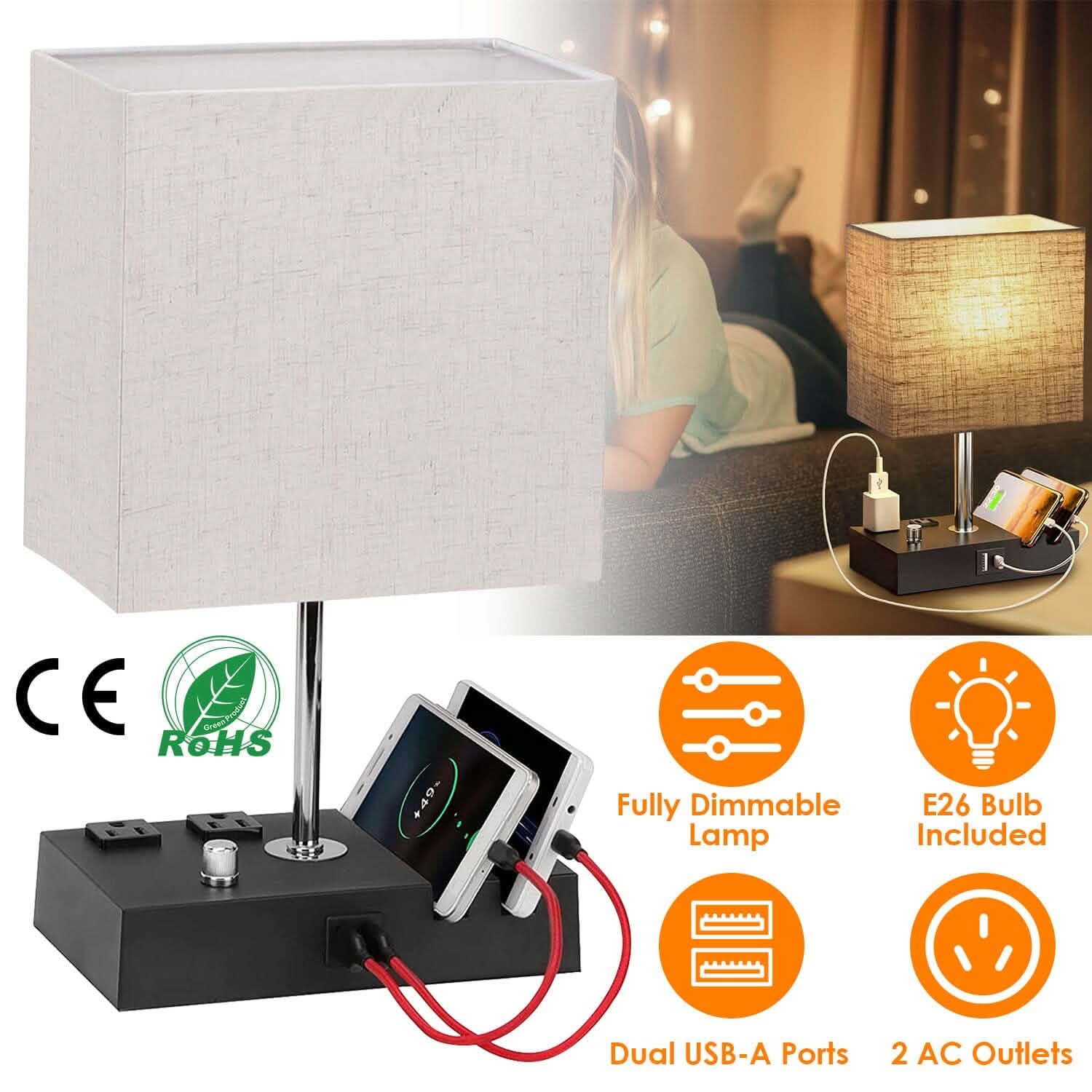 Fully Dimmable Table Lamp