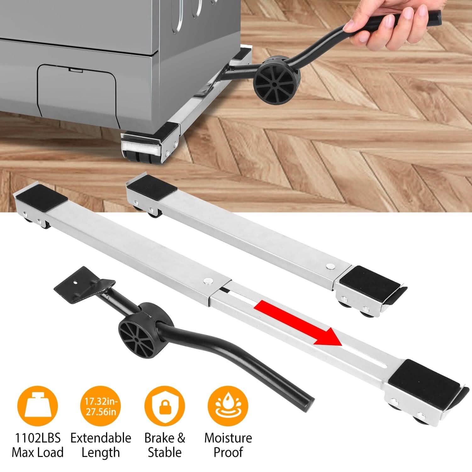Furniture Dolly Mobile Roller Extendable Base Stand