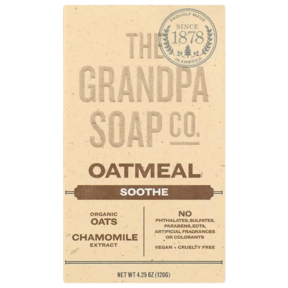 GRANDPAS oatmeal bar soap - Gently Exfoliates & Softens Skin 4.25 oz