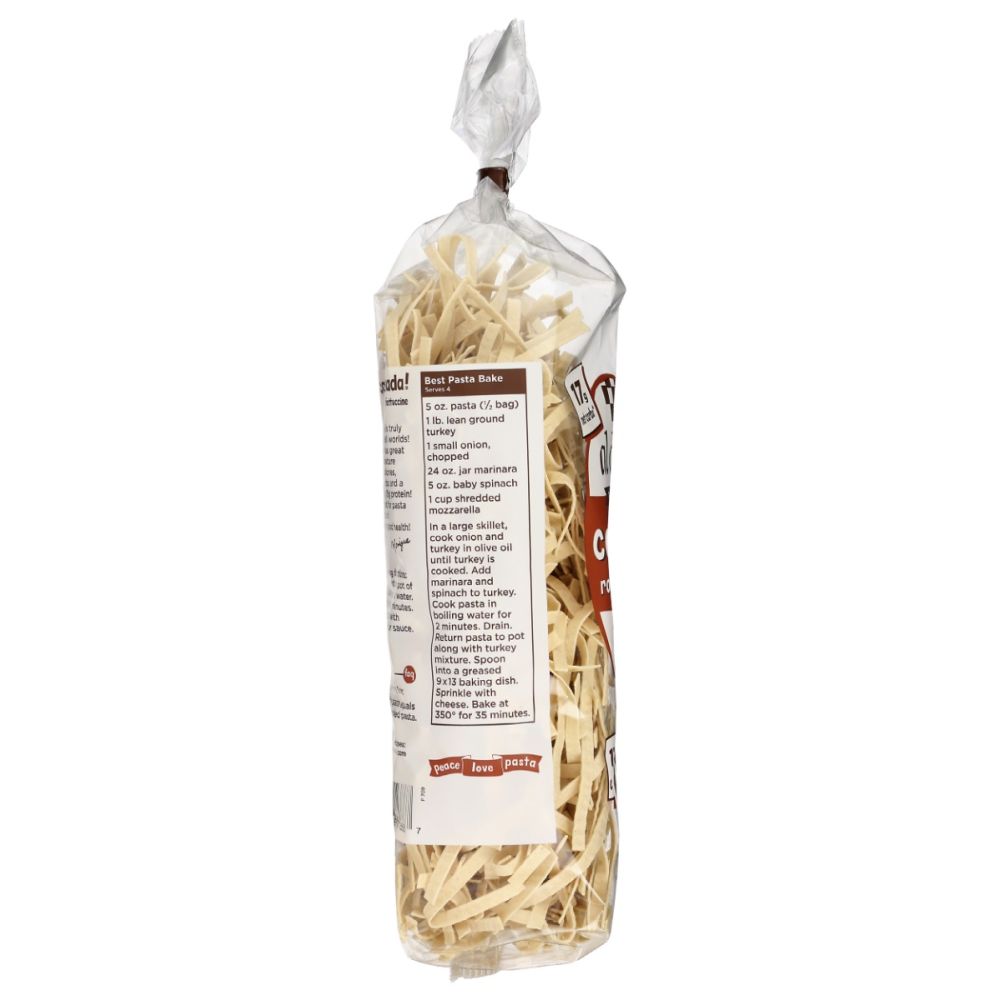 AL DENTE: Carba Nada Roasted Garlic Fettuccine Pasta, 10 oz