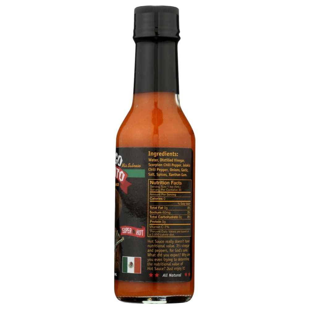 GRINGO BANDITO: Super Hot Sauce, 5 fo
