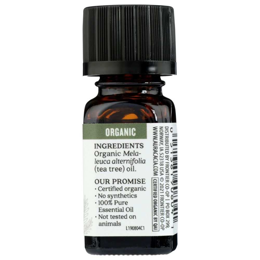 Aura Cacia Organic Tea Tree Essential Oil -0.25oz -Purifying&Versatile