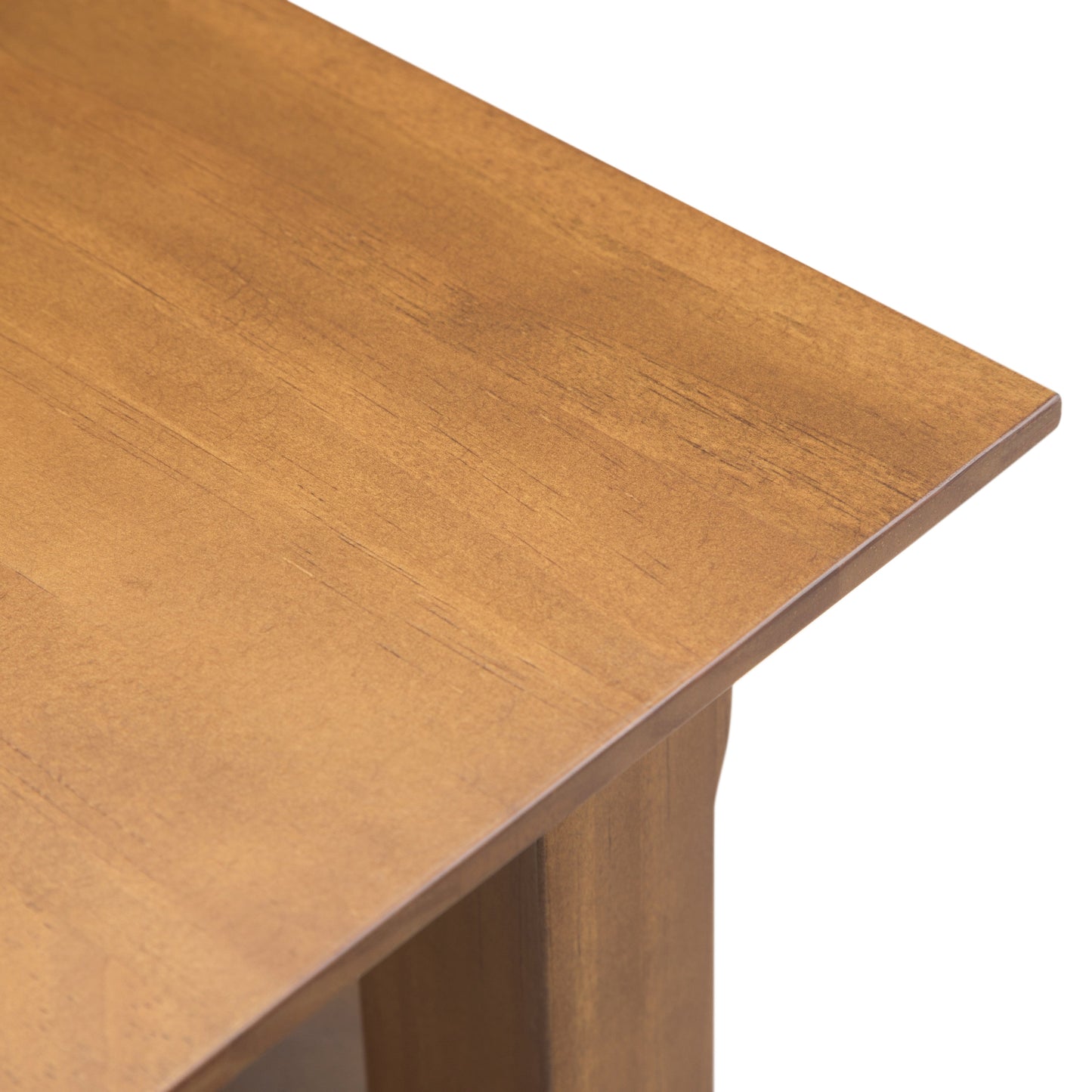 Acadian Solid Wood Narrow Side Table in Light Golden