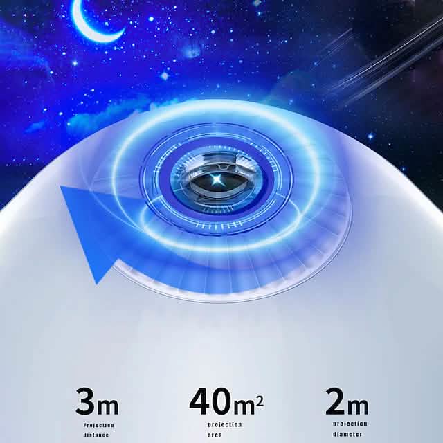 Veilleuse projecteur galaxie