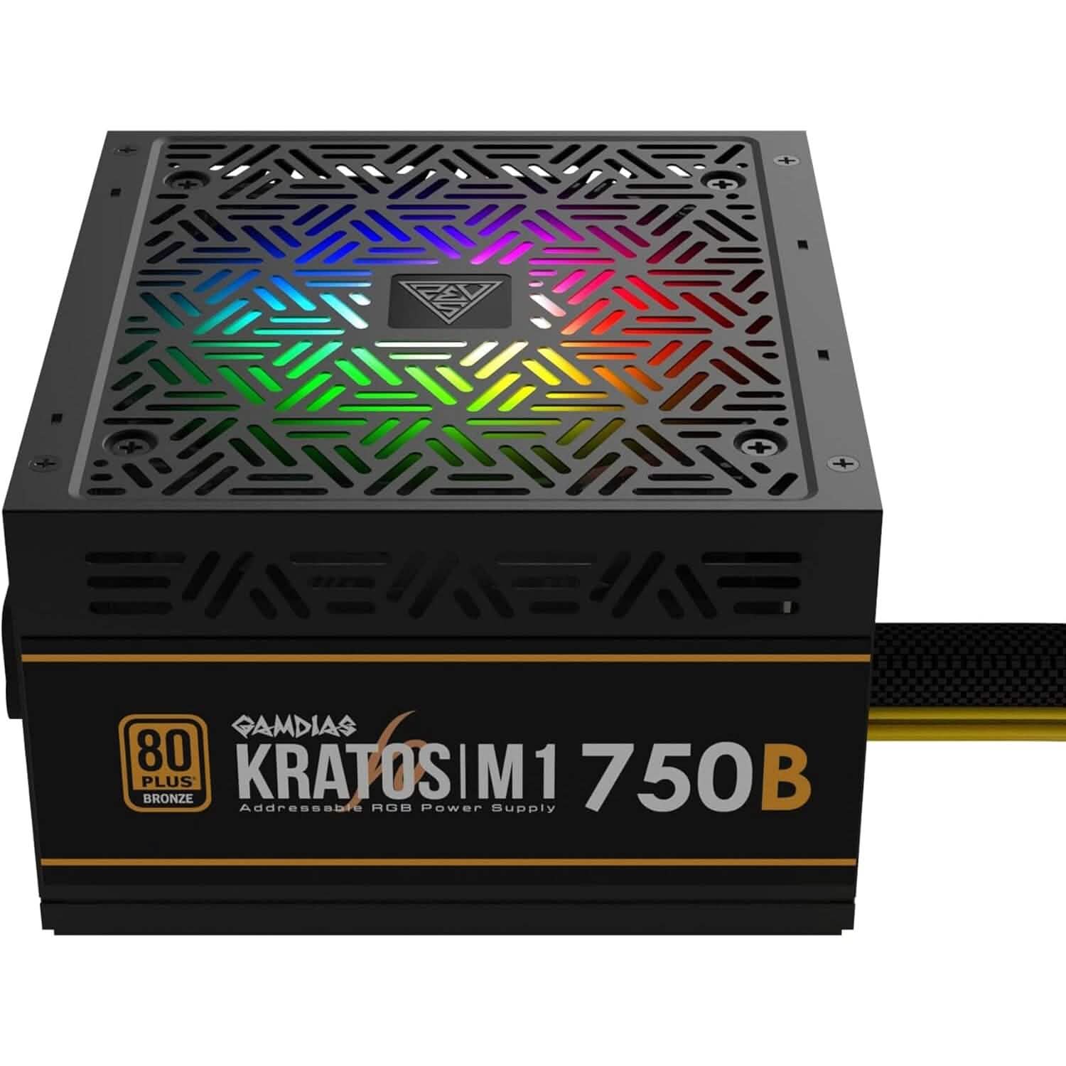 Alimentation PC Gaming RGB GAMDIAS 750W 750 Watt PSU Kratos M1-750B (Reconditionnée)