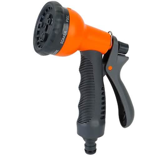 Pistolet d'arrosage pour tuyau d'arrosage, 8 modes réglables