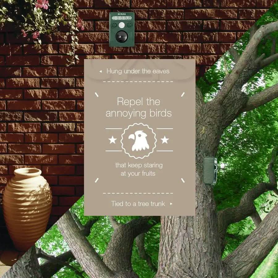 Garden Ultrasonic PIR Sensor Solar Animal Dispeller