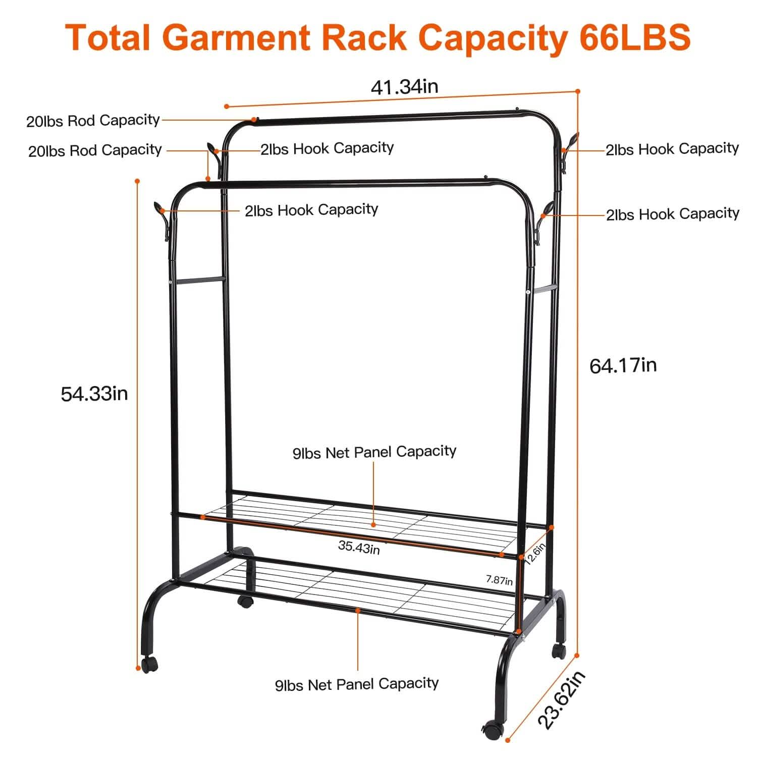 Garment Clothing Hanging Rack