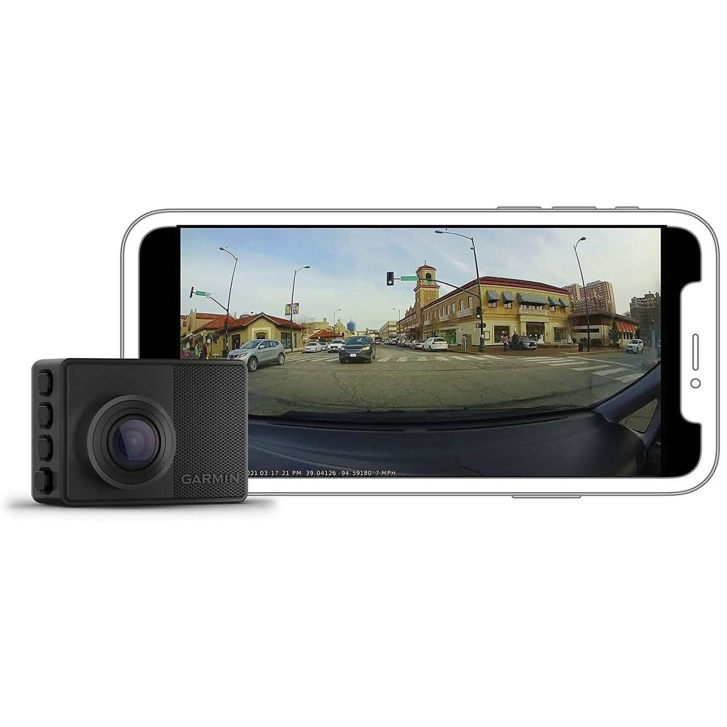 Garmin Dash Cam 67W 1440p 180° FOV Commande Vocale Compacte et Discrète