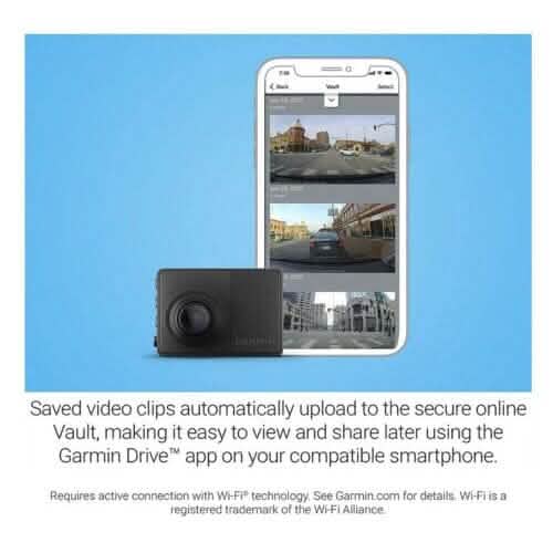 Garmin Dash Cam 67W 1440p 180° FOV Commande Vocale Compacte et Discrète