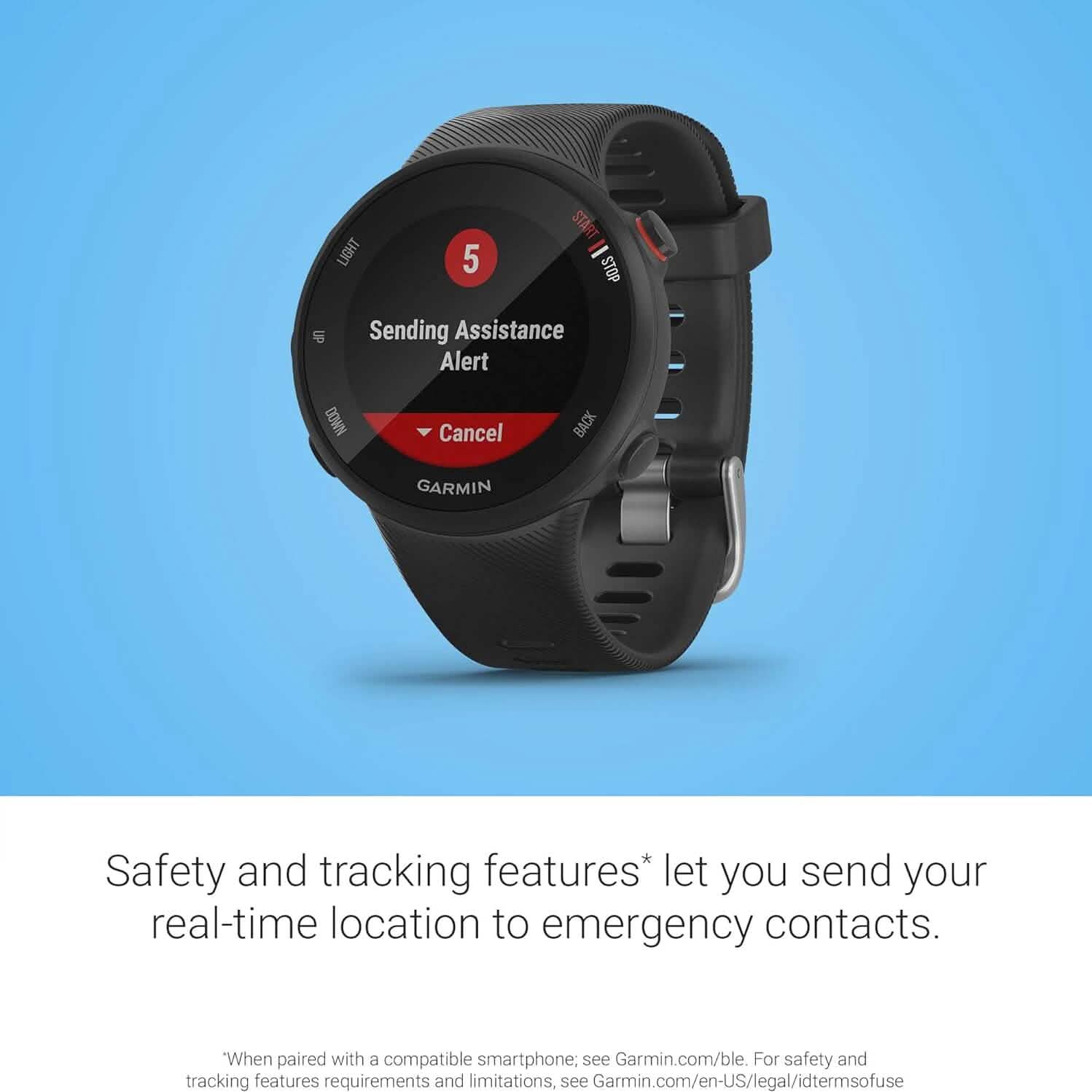 Garmin Forerunner 45S, 39mm Easy-to-use GPS Running Watch with Coach Free Training Plan Support  (Refurbished)
