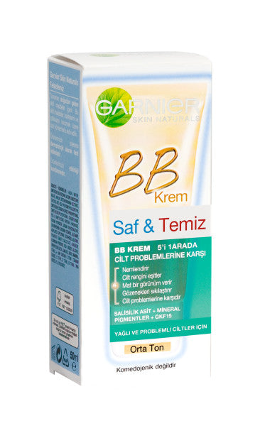 Garnier Pure Active BB Cream Matte Medium Tone 50ml