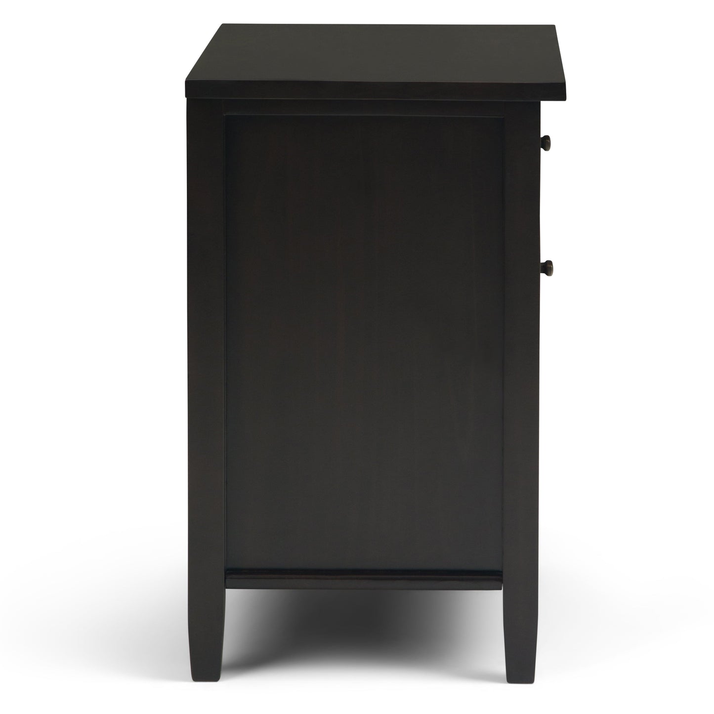 Warm Shaker Solid Wood 24 Inch Wide Transitional Nightstand in Hickory