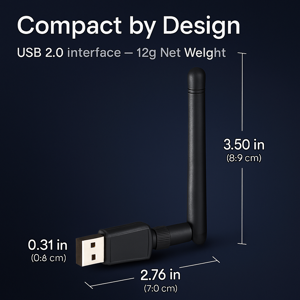 Dual-Band USB WiFi Adapter for Fast Connectivity