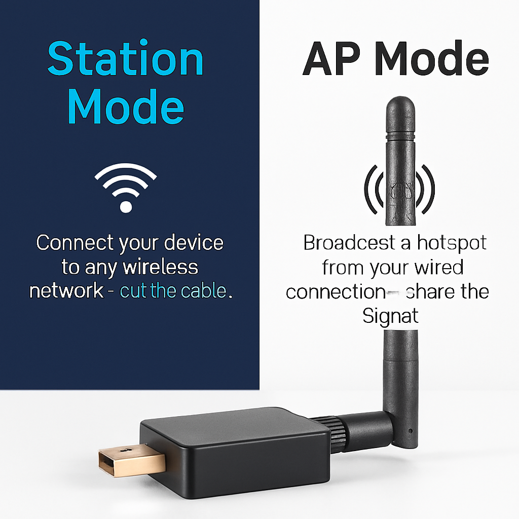 Dual-Band USB WiFi Adapter for Fast Connectivity