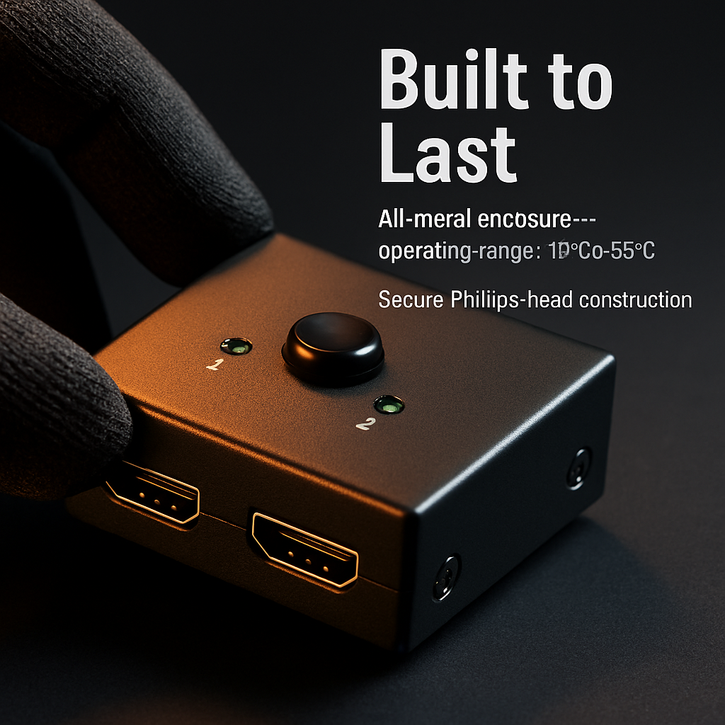 HDMI Bidirectional Splitter Switcher for Two-in-One