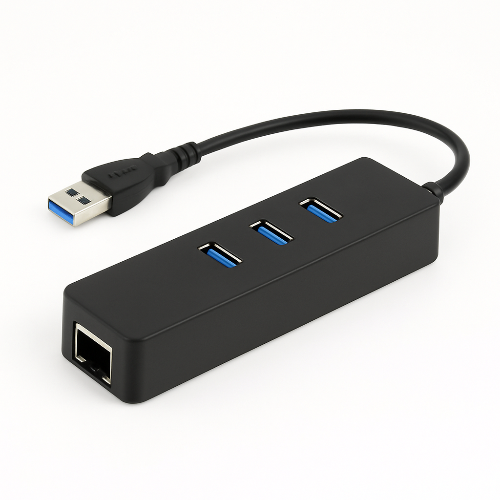 3-Port USB 3.0 Hub for Portable Connectivity