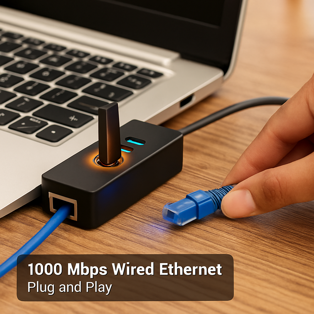 3-Port USB 3.0 Hub for Portable Connectivity