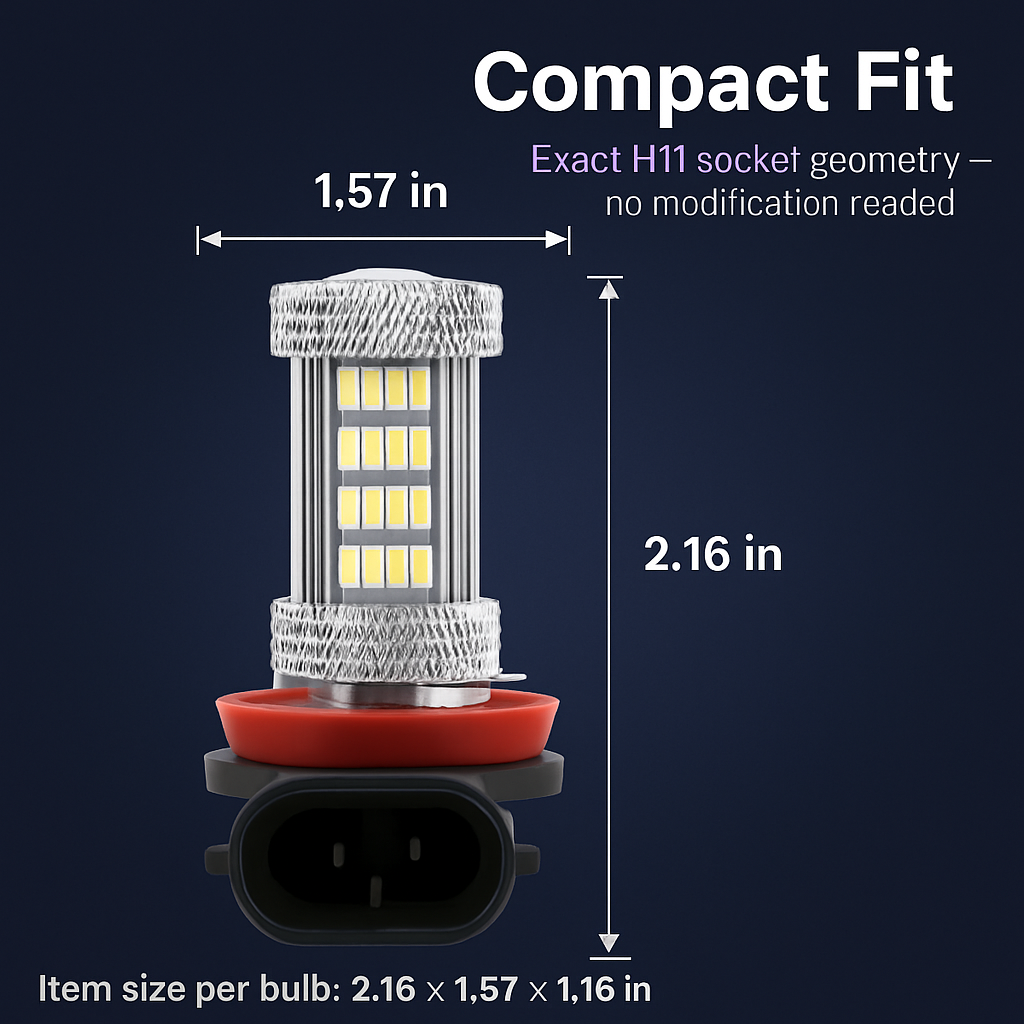 Fog Light Bulb for Vehicles - Wide 360° Coverage