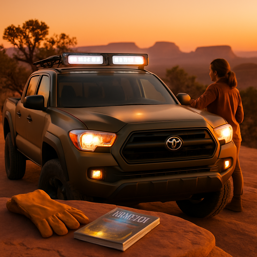 6-Inch LED Light Bar for Offroad Night Driving