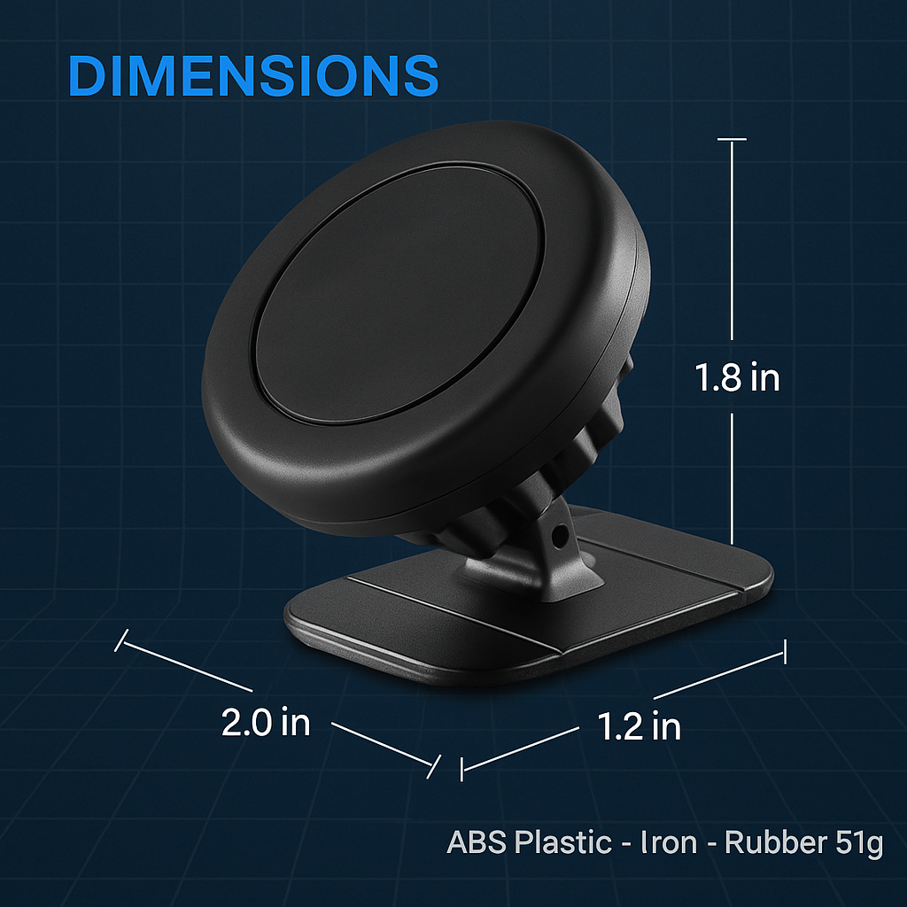 Universal Magnetic Car Mount for Hands-Free Viewing