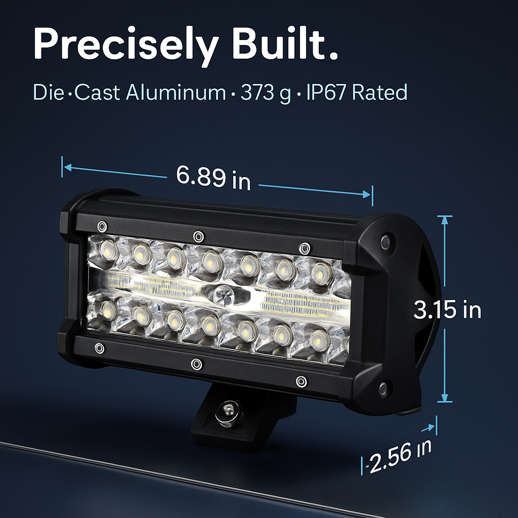 LED Work Light Bar for Offroad Vehicles - Durable Exterior
