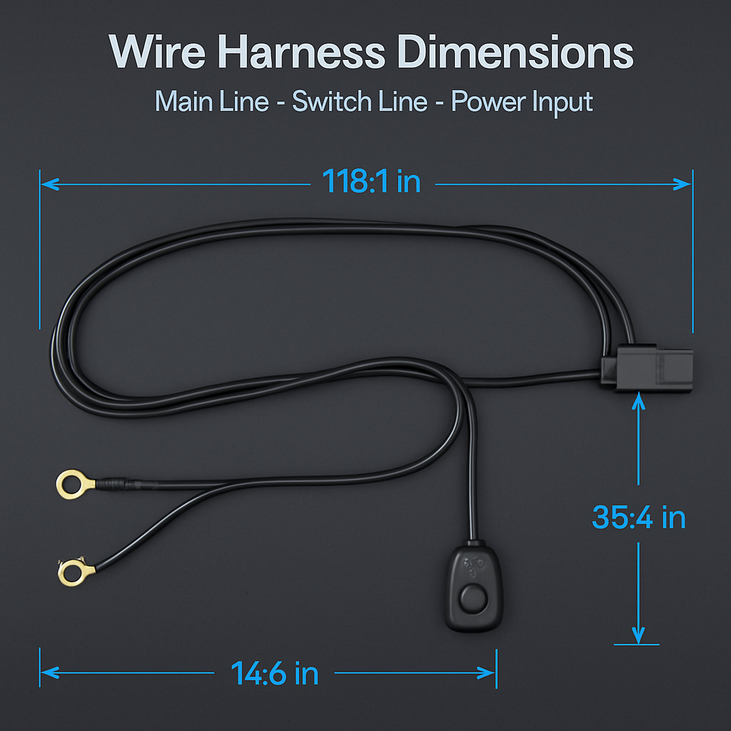 LED Light Bar Wiring Harness Kit for Fast, Safe 12V Install