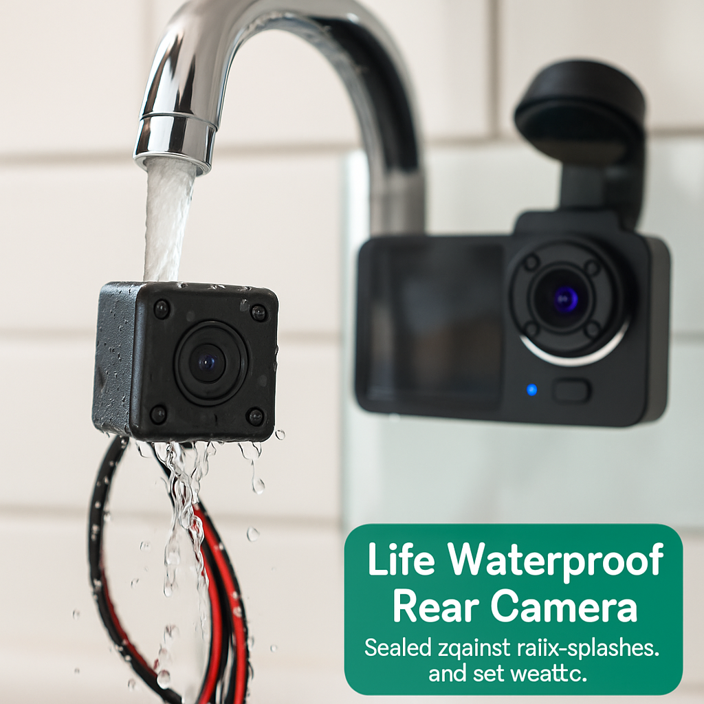 3-Channel Dash Cam Front Inside Rear Recording