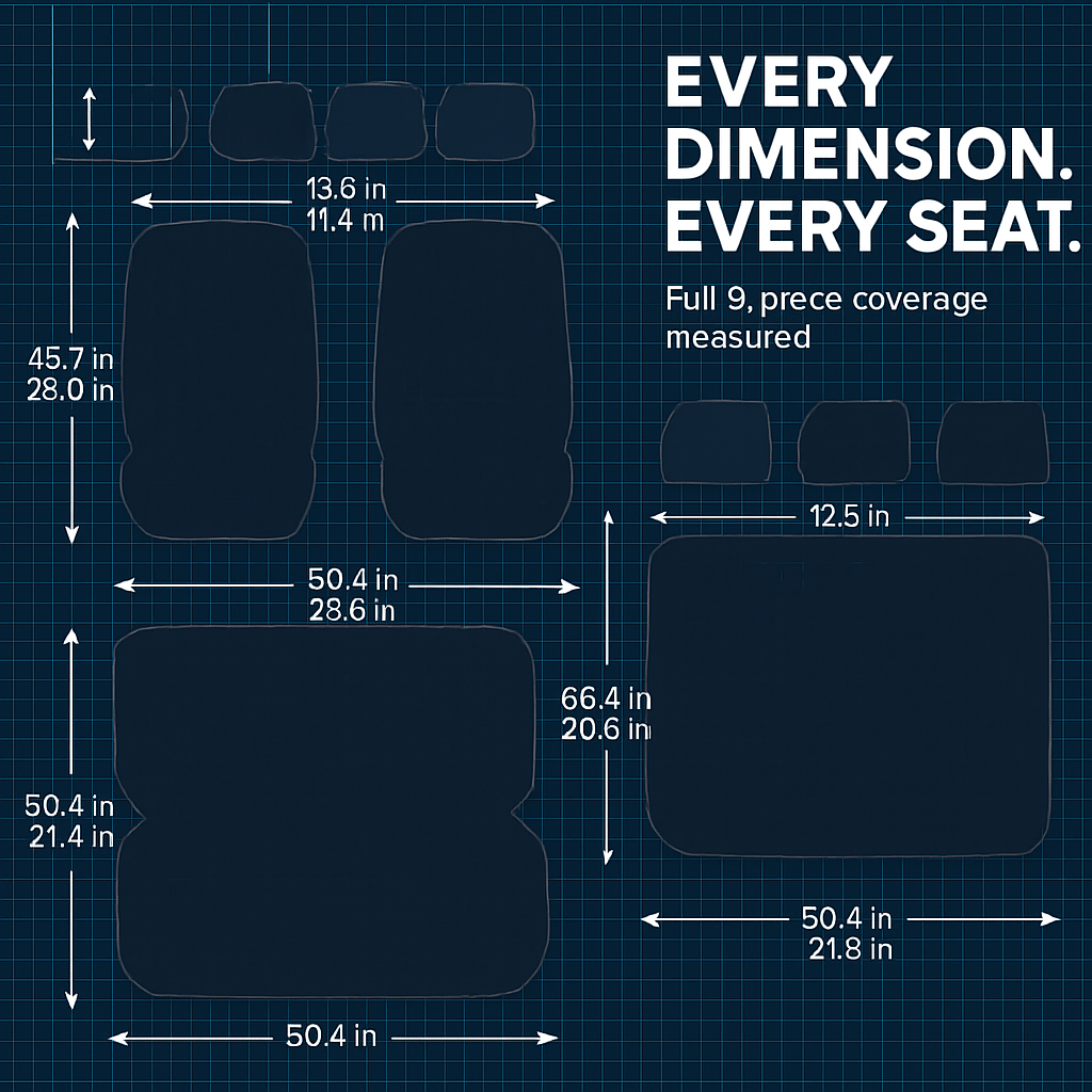 Car Seat Covers Set – Front/Rear Universal Fit