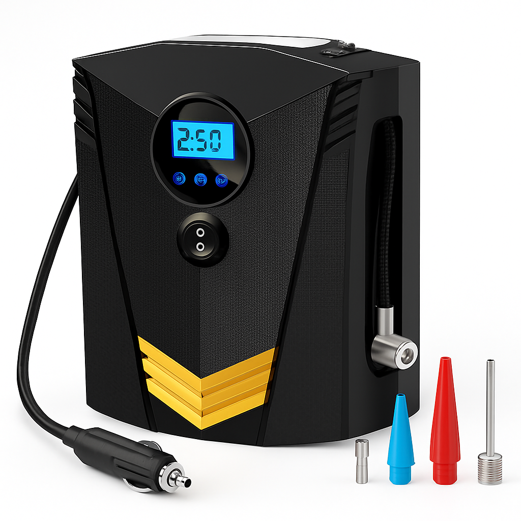 Tire Inflator with LCD Display and Auto Shut-Off