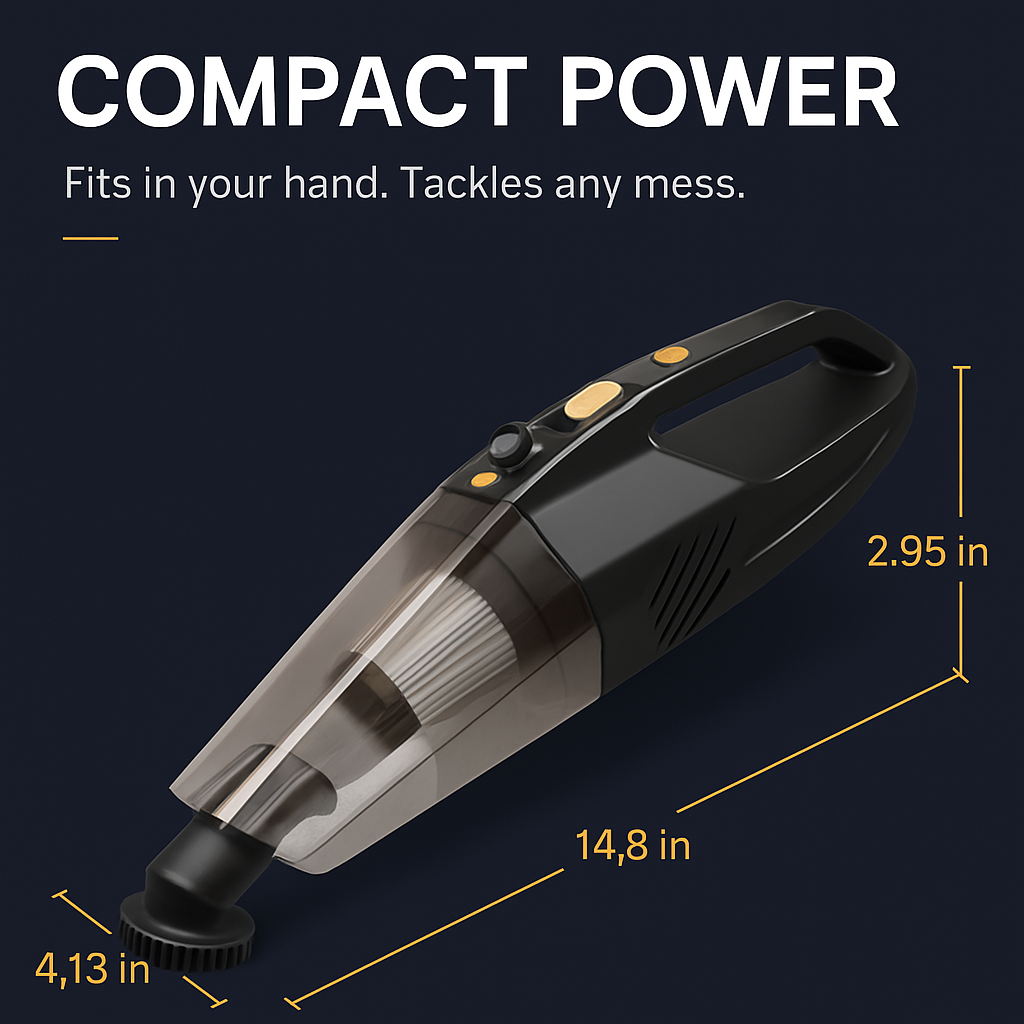 Cordless Handheld Car Vacuum Cleaner for Home & Auto