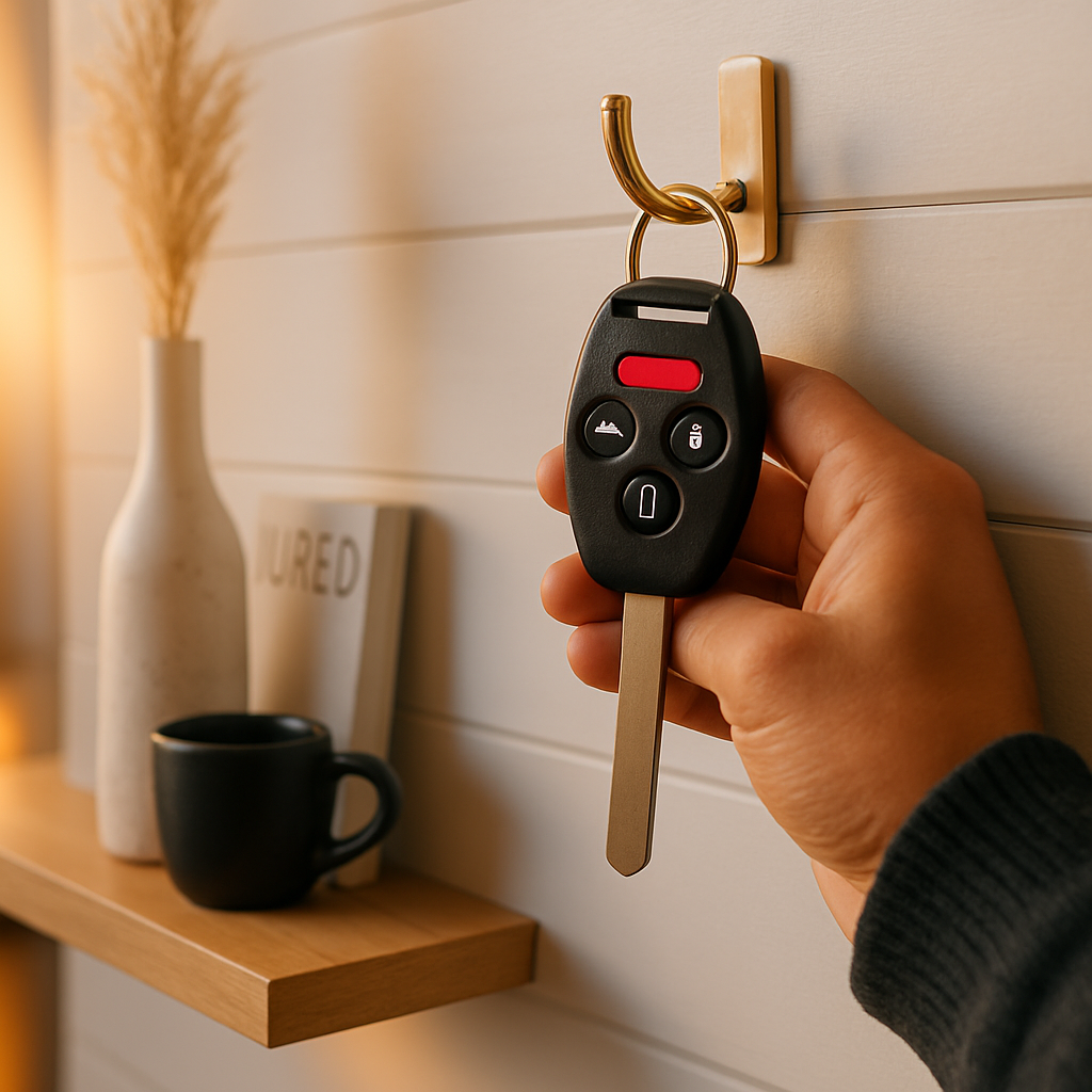 Remote Key Fob Shell with Buttons for Honda Accord