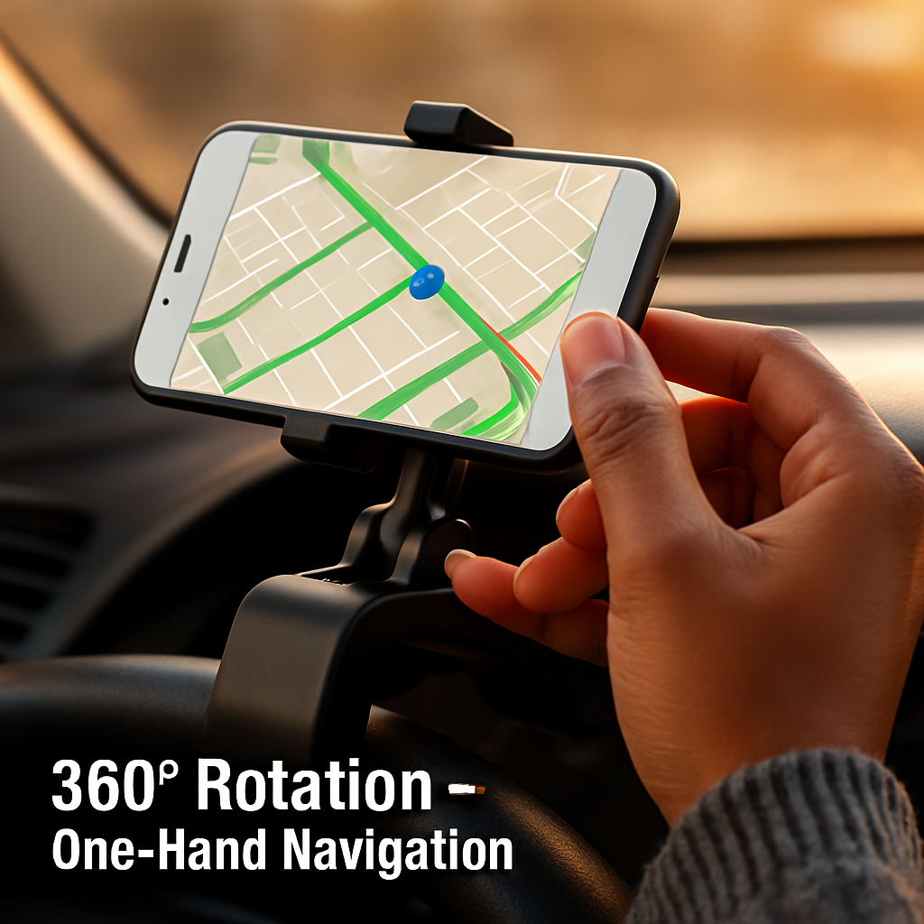 Car Dashboard Phone Holder Stand for Easy One-Hand Use