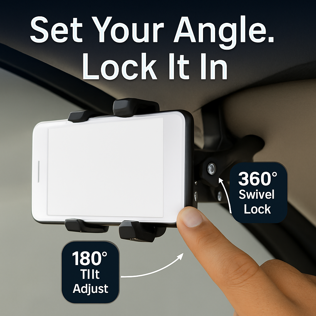 Car Dashboard Phone Holder Stand for Easy One-Hand Use