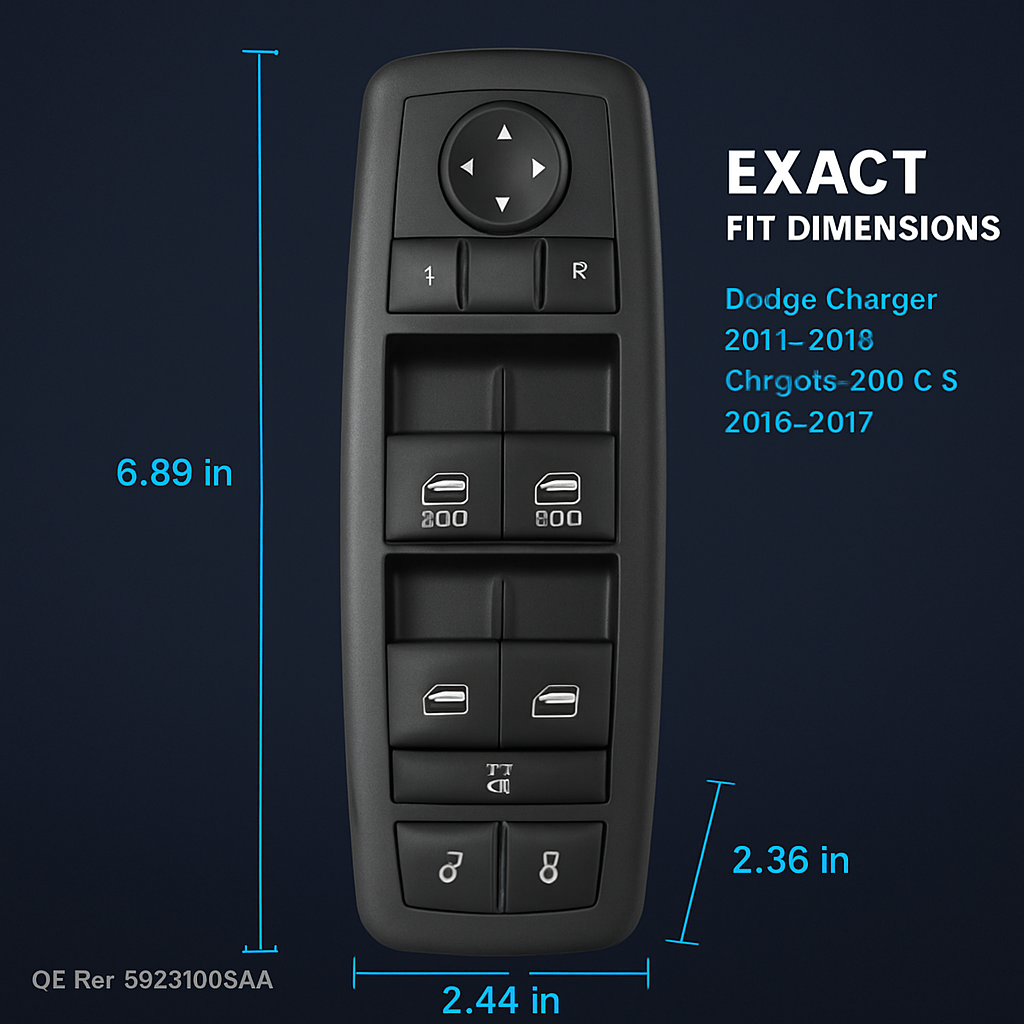 Power Window Switch for Charger/200 - Direct Fit