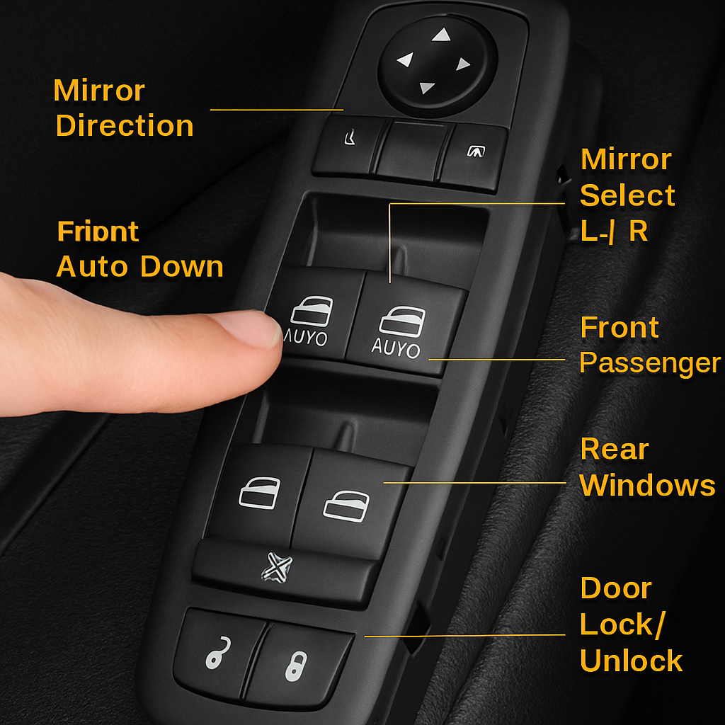 Power Window Switch for Charger/200 - Direct Fit
