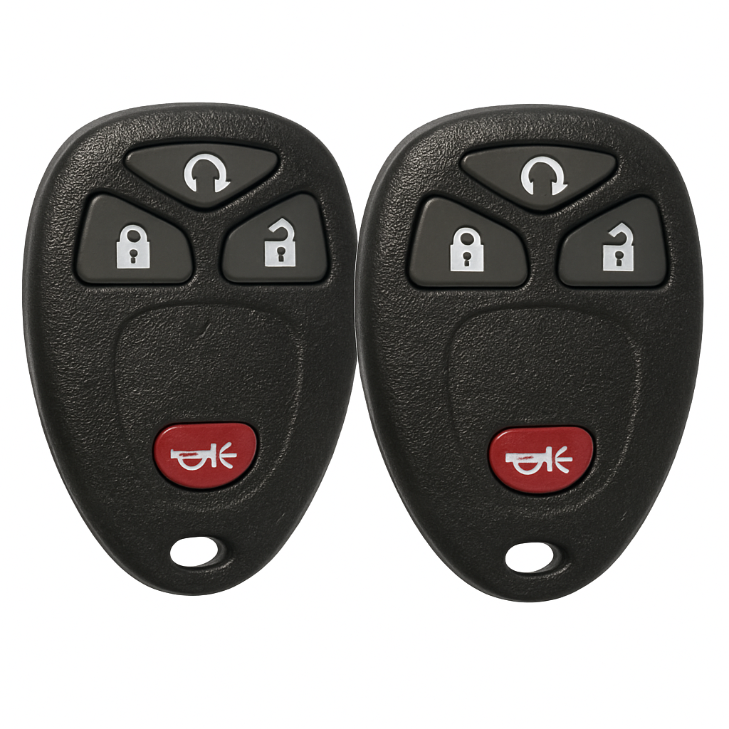 Keyless Car Key Fob Case Replacement Pad for 5-Button Remotes