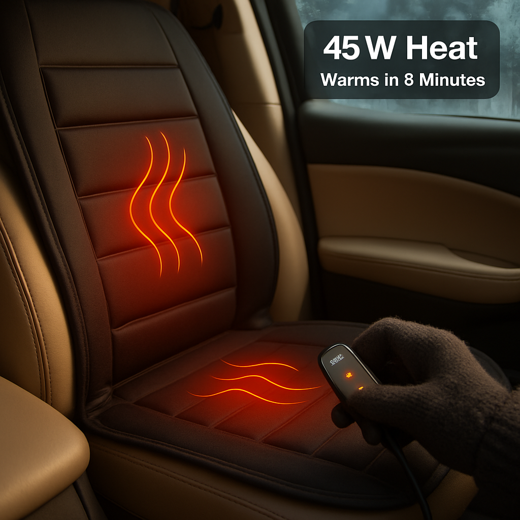 Heated Car Seat Cushion for Comfort and Warmth